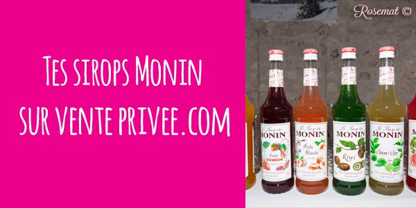 vente privée sirop monin bar mariage