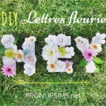 #DIY : des lettres  fleuries pour ton mariage