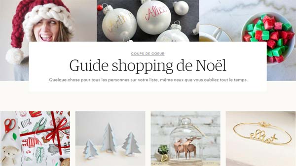 guide shopping noël etsy