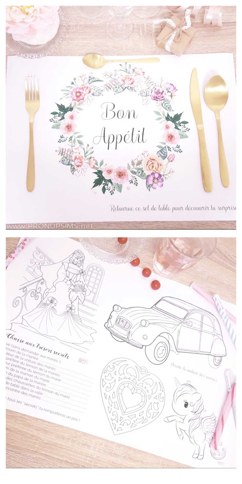 Lire la suite à propos de l’article #DIY : Des sets de table à colorier pour enfant pour un mariage