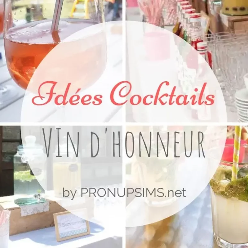 #DIY : 5 idées Cocktails pour ton vin d’honneur