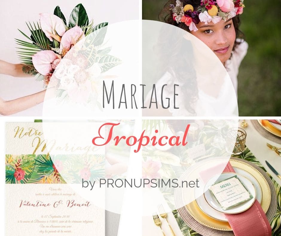 thème mariage tropical inspiration