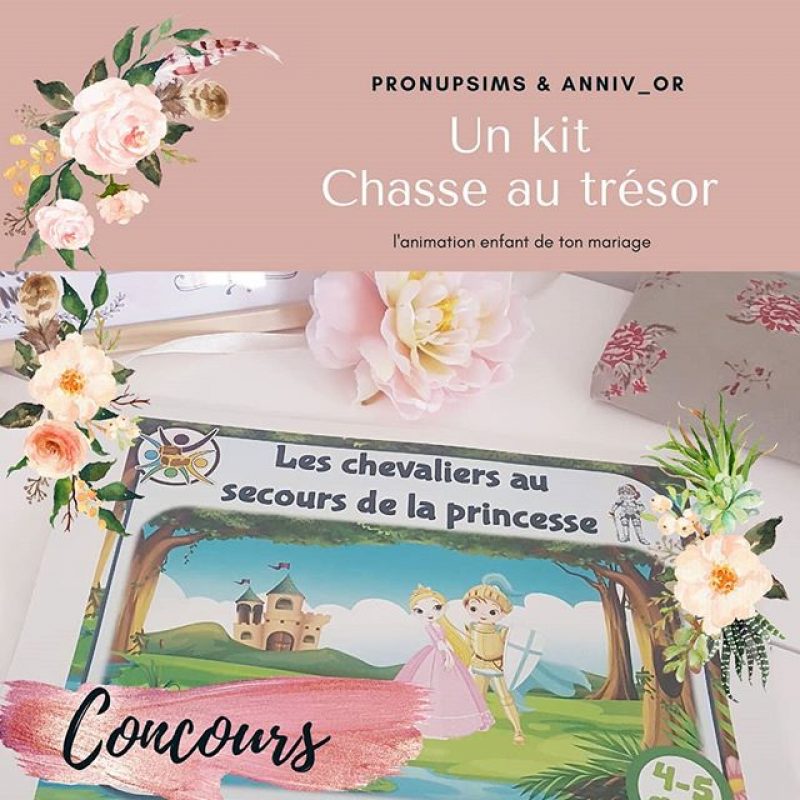 Une chasse au trésor pour occuper les enfants pendant le mariage