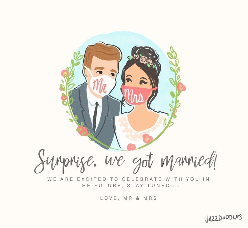 mariage covid surprise