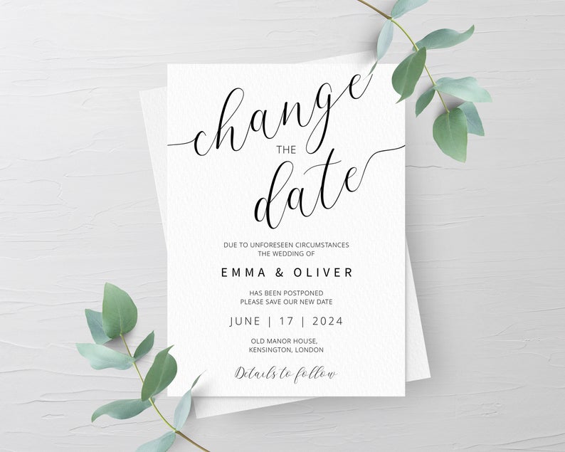 mariage covid change the date