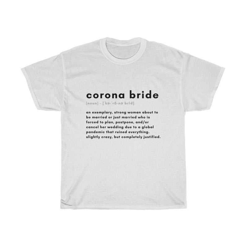 evjf evg idées original tshirt corona bride mariage covid