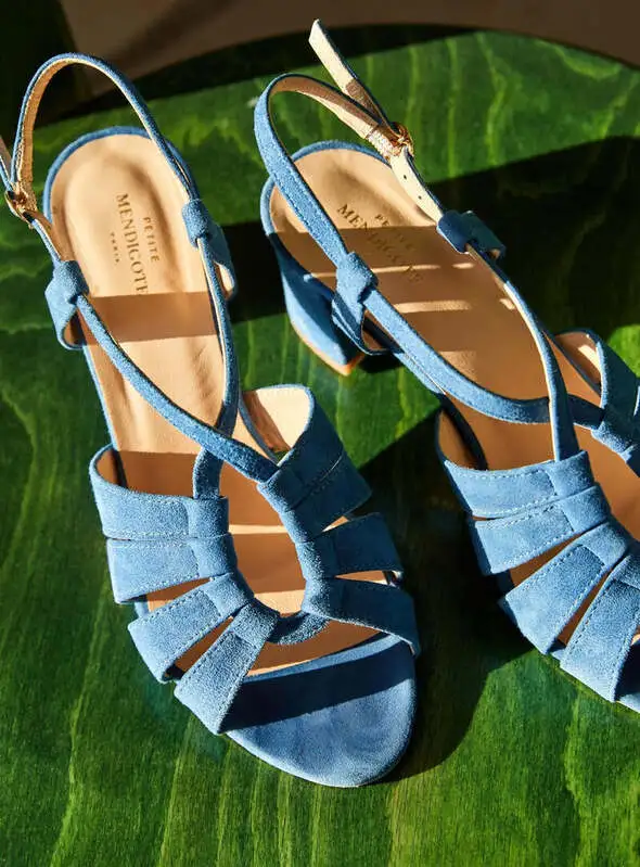 chaussures mariage dusty blue petite mendigote
