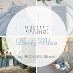 #Inspiration : Mariage Dusty Blue