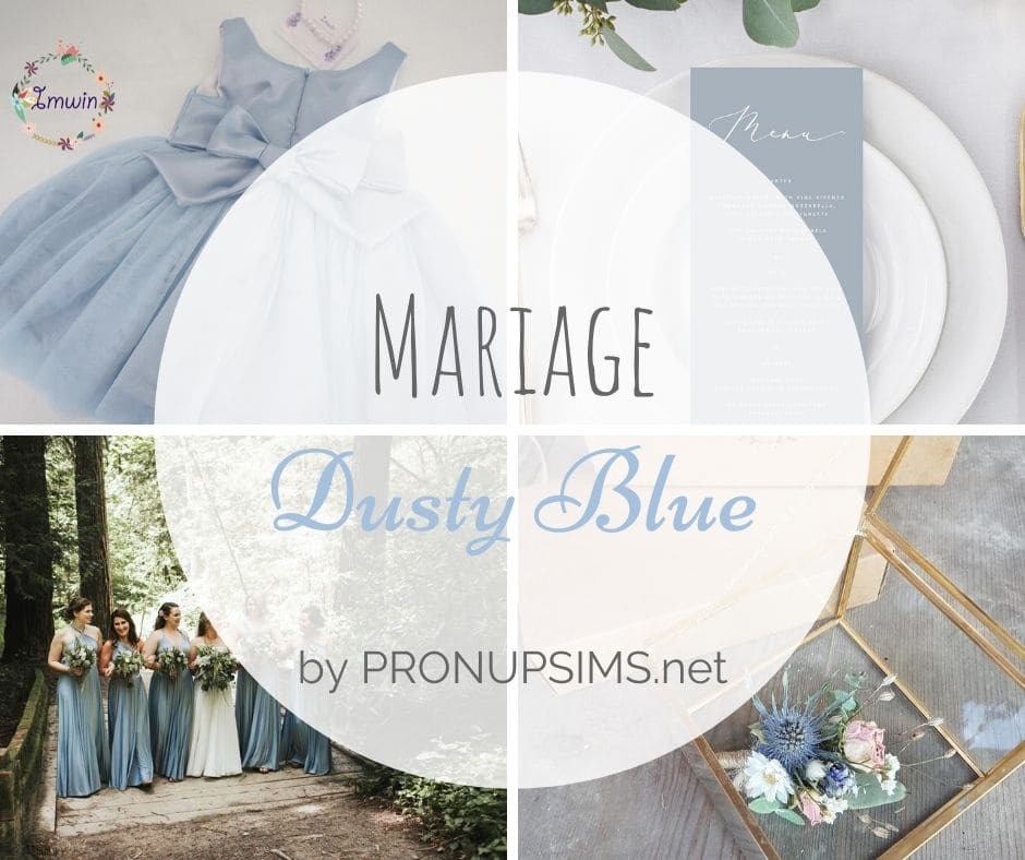 thème mariage dusty blue blog