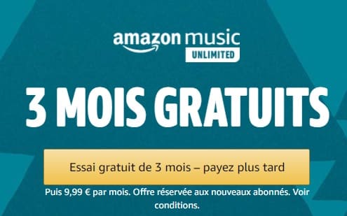 amazon music musique illimitée gratuite 3 mois 90 jours mariage sans dj