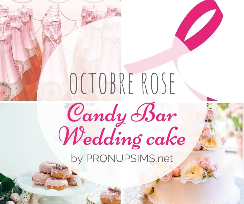 blog mariage gourmandise octobre rose wedding cake candy bar bonbon