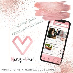 appli mariage éco-responsable décoration mobile