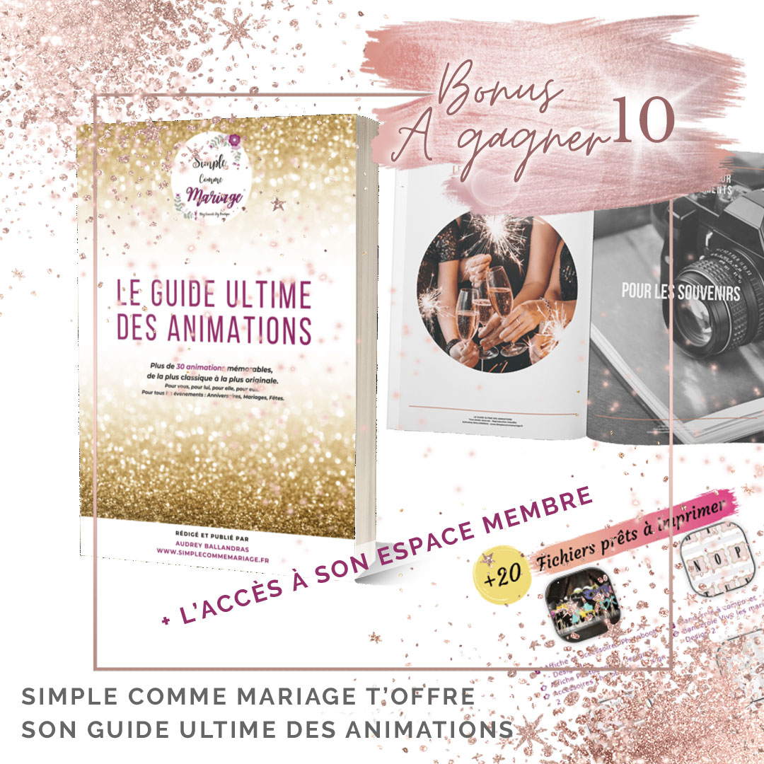 guide ultime des animations mariage diy