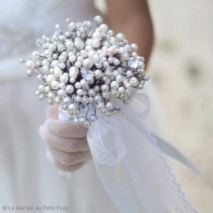 tuto diy mariage bouquet perles