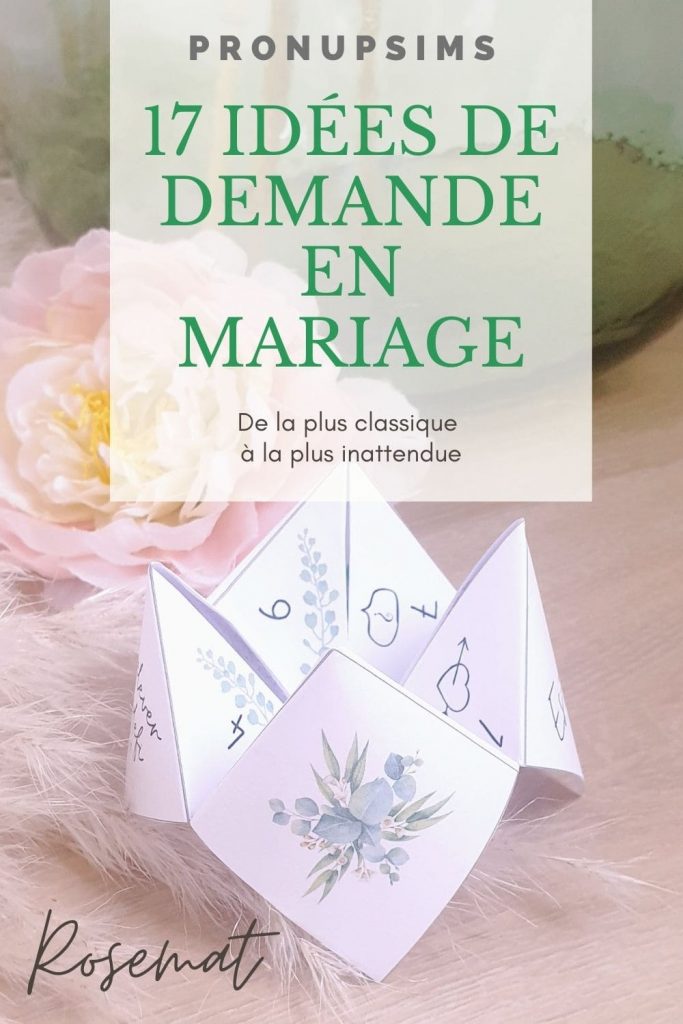 demande en mariage originale pinterest