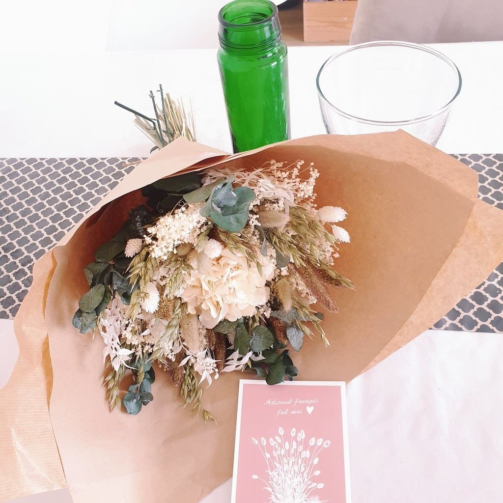 bouquet fleurs séchées mariage