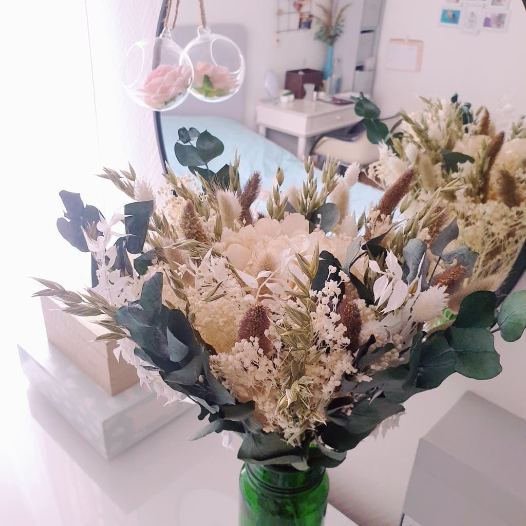 bouquet fleurs séchées mariage