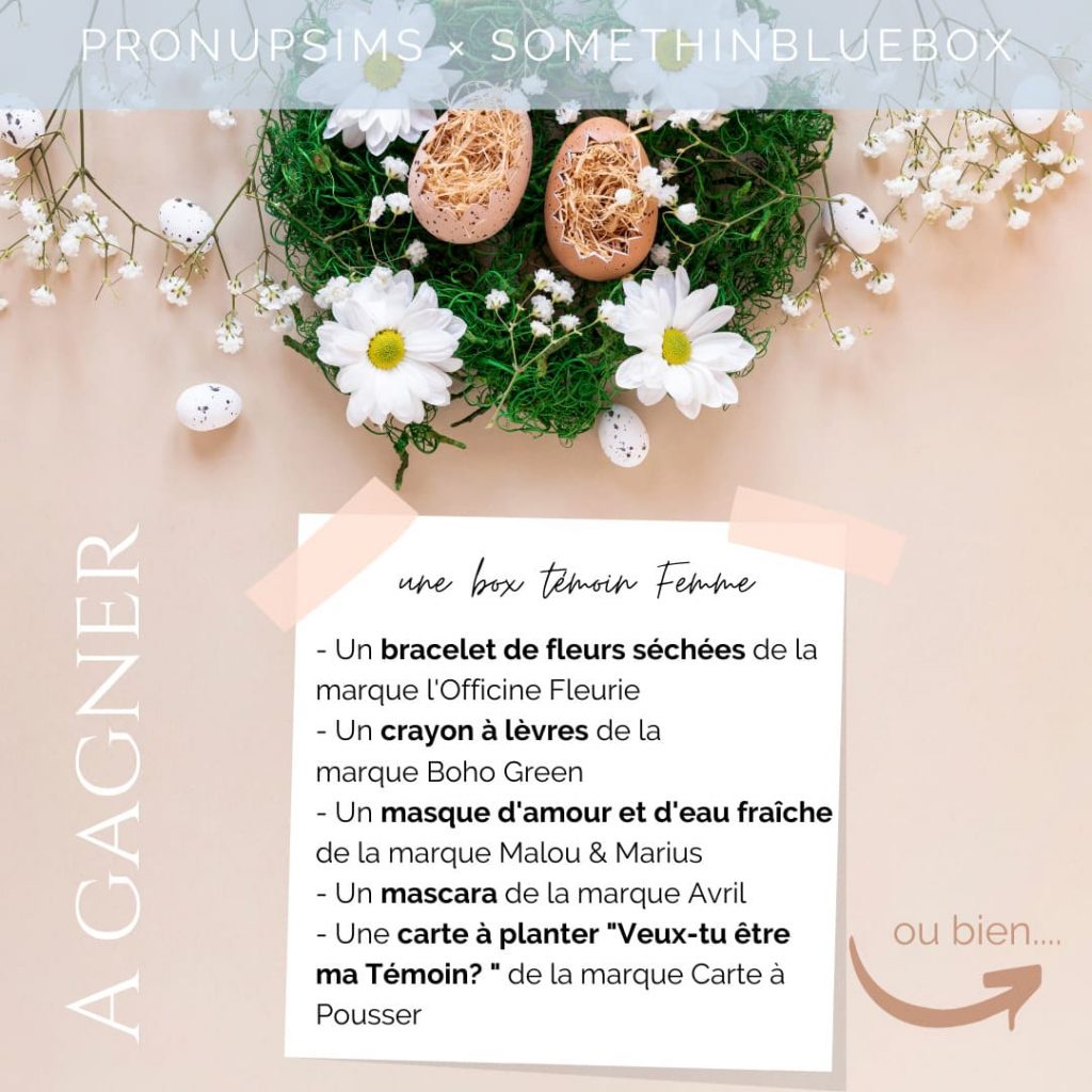 box mariage témoin femme somethinbluebox 