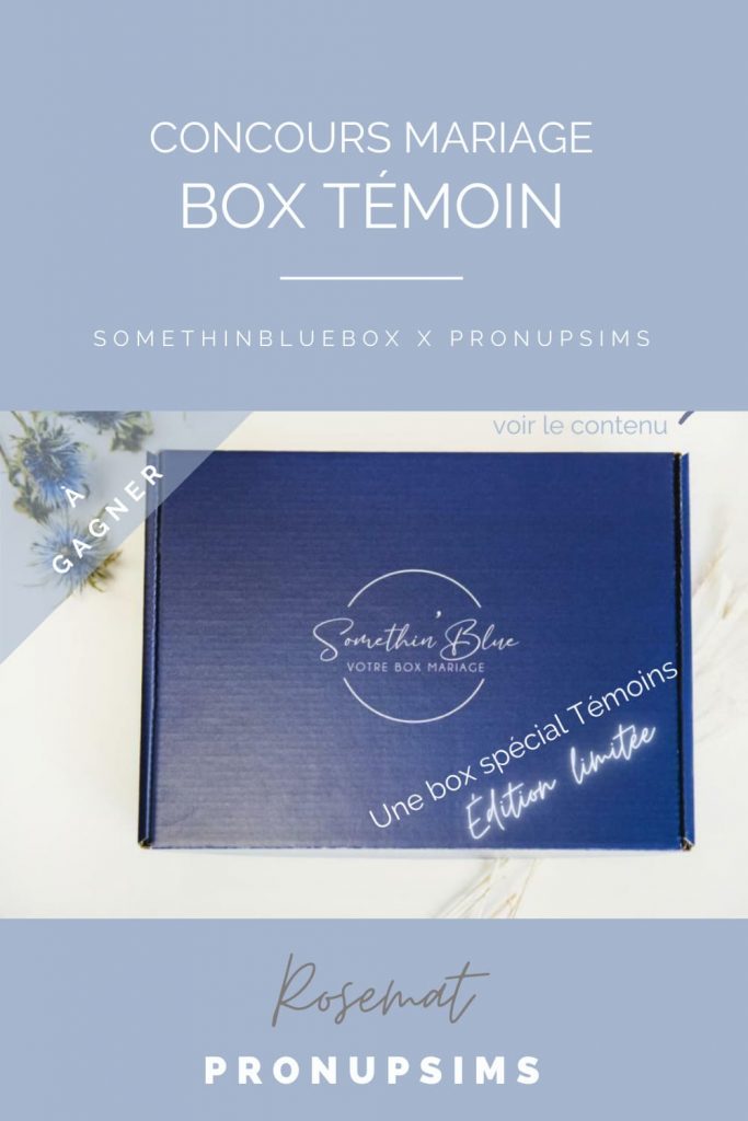 epingle pinterest concours box témoin mariage somethinbluebox