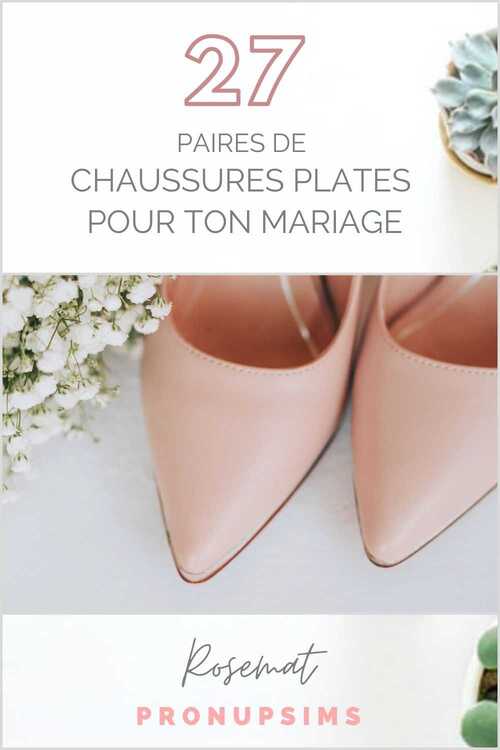 27 modèles de paires chaussures plates mariage