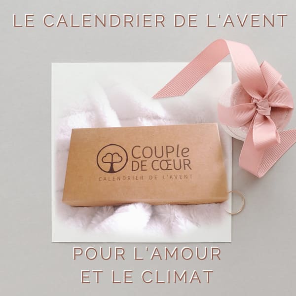 calendrier avent mariage couple de coeur amour climat