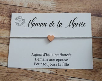 cadeaux Noël futurs mariés mariage bracelet maman