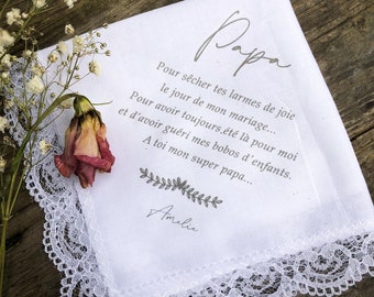 idee cadeau noel mariage mouchoir papa