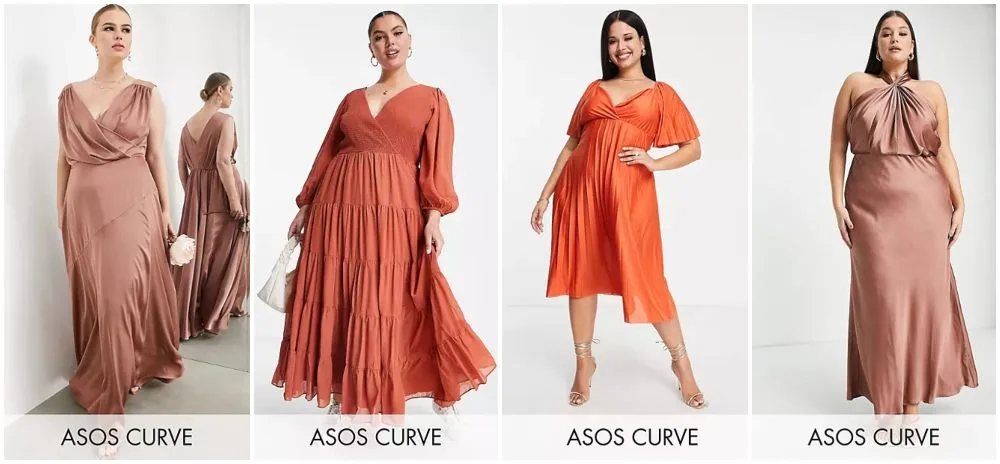robes invités mariage demoiselle d'honneur terracotta grande taille