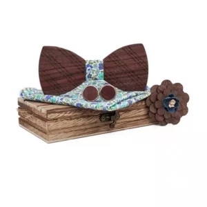 noeud papillon en bois mariage