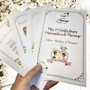 cartes étapes mariage simple comme mariage
