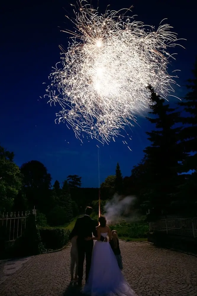 feux artifice mariage