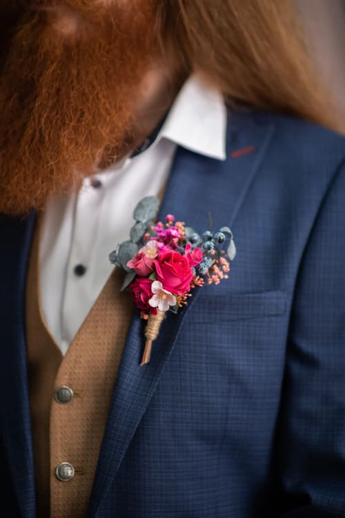 mariage rose magenta