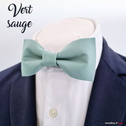 mariage vert sauge noeud papillon