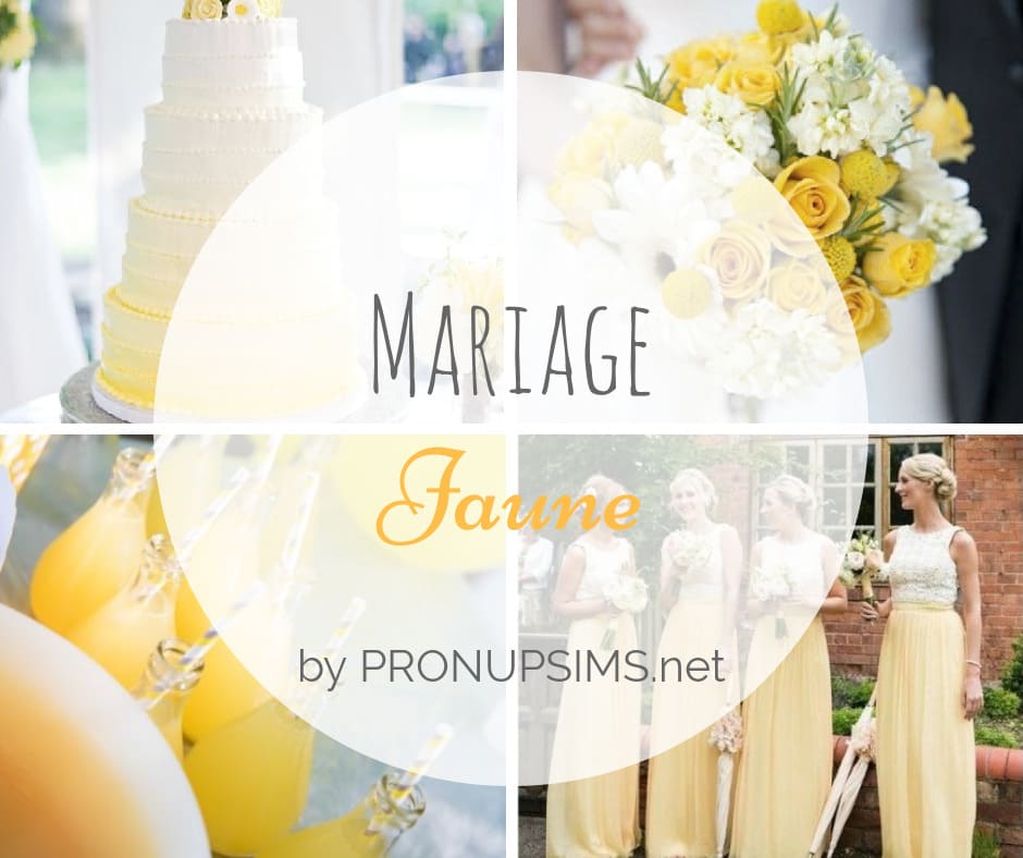 inspiration mariage jaune