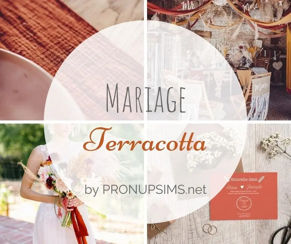 inspiration thème mariage terracotta pronupsims upcycling wedcycling